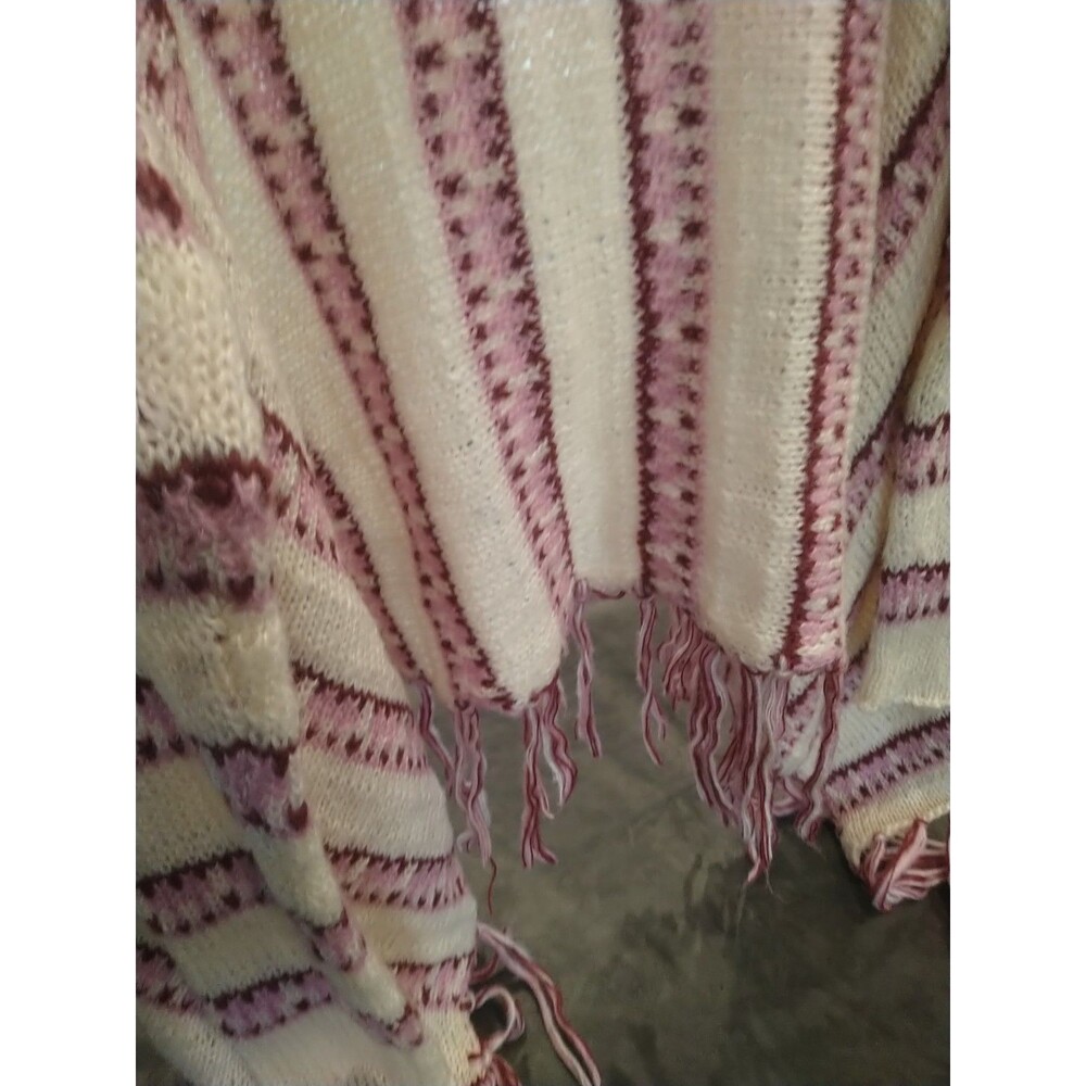 Venus Fringed Long Sleeve Open Cardigan Sm Boho Cottage Core Hippie Feminine - Picture 9 of 9